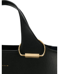 Sac fourre-tout en cuir noir Victoria Beckham