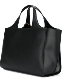 Sac fourre-tout en cuir noir Victoria Beckham