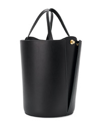 Sac fourre-tout en cuir noir Danse Lente