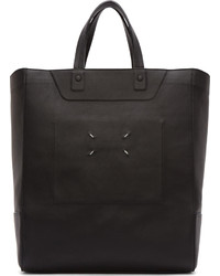 Sac fourre-tout en cuir noir