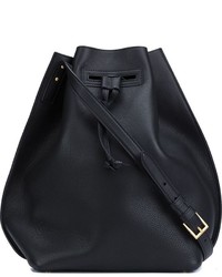 Sac fourre-tout en cuir noir Maiyet