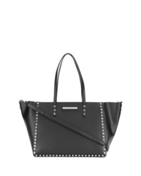 Sac fourre-tout en cuir noir Marc Ellis