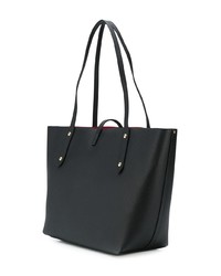 Sac fourre-tout en cuir noir Coach