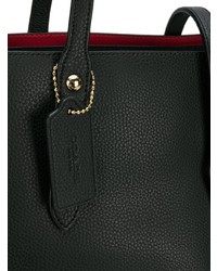 Sac fourre-tout en cuir noir Coach