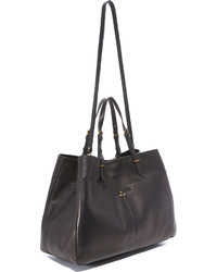 Sac fourre-tout en cuir noir Jerome Dreyfuss