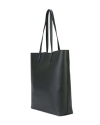 Sac fourre-tout en cuir noir Saint Laurent