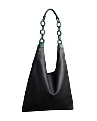 Sac fourre-tout en cuir noir Burberry