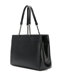 Sac fourre-tout en cuir noir Salvatore Ferragamo