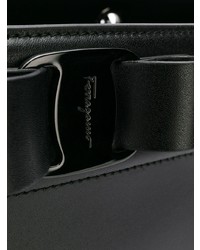 Sac fourre-tout en cuir noir Salvatore Ferragamo