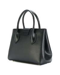 Sac fourre-tout en cuir noir Furla