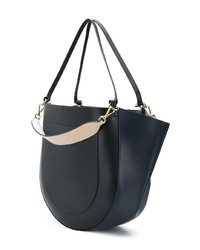 Sac fourre-tout en cuir noir Wandler