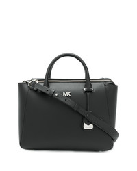 Sac fourre-tout en cuir noir Michael Kors Collection