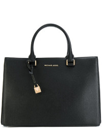 Sac fourre-tout en cuir noir MICHAEL Michael Kors