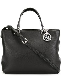 Sac fourre-tout en cuir noir MICHAEL Michael Kors