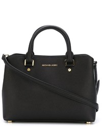 Sac fourre-tout en cuir noir MICHAEL Michael Kors