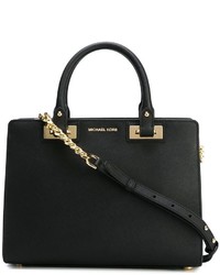 Sac fourre-tout en cuir noir MICHAEL Michael Kors