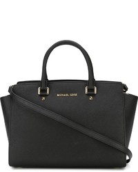 Sac fourre-tout en cuir noir MICHAEL Michael Kors