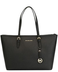 Sac fourre-tout en cuir noir MICHAEL Michael Kors