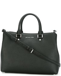 Sac fourre-tout en cuir noir MICHAEL Michael Kors