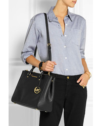 Sac fourre-tout en cuir noir MICHAEL Michael Kors