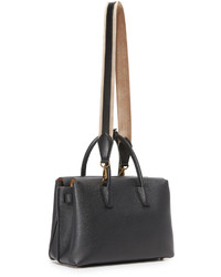 Sac fourre-tout en cuir noir MCM