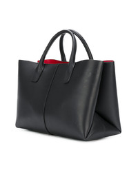 Sac fourre-tout en cuir noir Mansur Gavriel