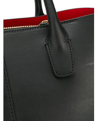 Sac fourre-tout en cuir noir Mansur Gavriel