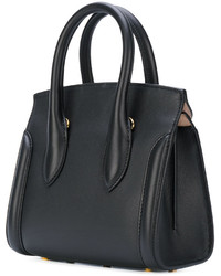 Sac fourre-tout en cuir noir Alexander McQueen