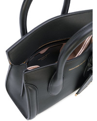 Sac fourre-tout en cuir noir Alexander McQueen