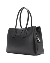 Sac fourre-tout en cuir noir Furla