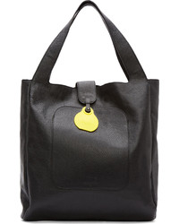 Sac fourre-tout en cuir noir