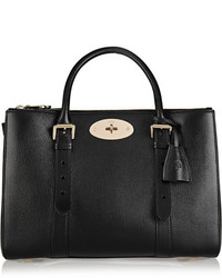 Sac fourre-tout en cuir noir Mulberry