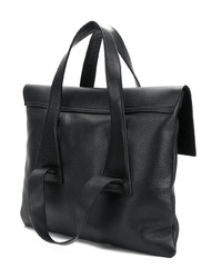 Sac fourre-tout en cuir noir No/An