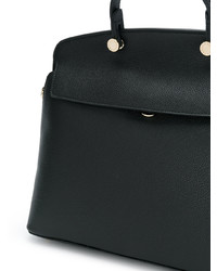 Sac fourre-tout en cuir noir Furla