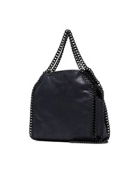 Sac fourre-tout en cuir noir Stella McCartney