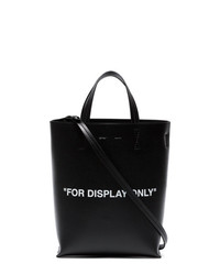 Sac fourre-tout en cuir noir Off-White