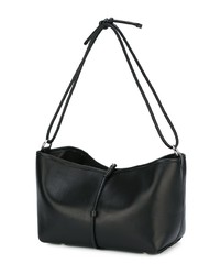 Sac fourre-tout en cuir noir Corto Moltedo