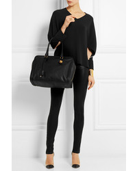 Sac fourre-tout en cuir noir Alexander McQueen