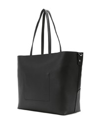 Sac fourre-tout en cuir noir Calvin Klein Jeans