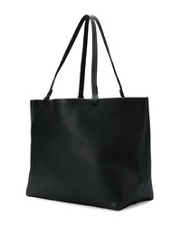 Sac fourre-tout en cuir noir The Row