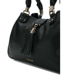 Sac fourre-tout en cuir noir Liu Jo