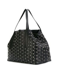 Sac fourre-tout en cuir noir Jimmy Choo