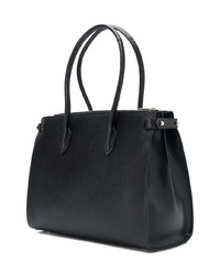 Sac fourre-tout en cuir noir Furla