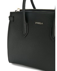 Sac fourre-tout en cuir noir Furla