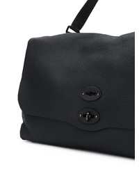 Sac fourre-tout en cuir noir Zanellato