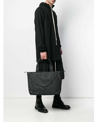 Sac fourre-tout en cuir noir Bao Bao Issey Miyake