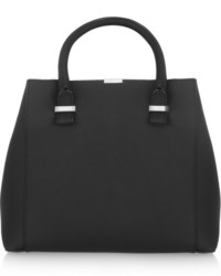 Sac fourre-tout en cuir noir Victoria Beckham