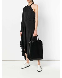 Sac fourre-tout en cuir noir Jil Sander