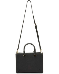 Sac fourre-tout en cuir noir Tory Burch