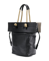 Sac fourre-tout en cuir noir Ports 1961